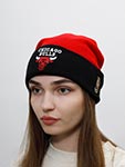 Шапка MITCHELL NESS арт. MN-NBA-EU174-CHIBUL-RED Chicago Bulls NBA (красный / черный)